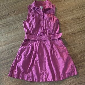 Armani Collezioni cotton blend active sport dress. Belted pockets designer Sz 10